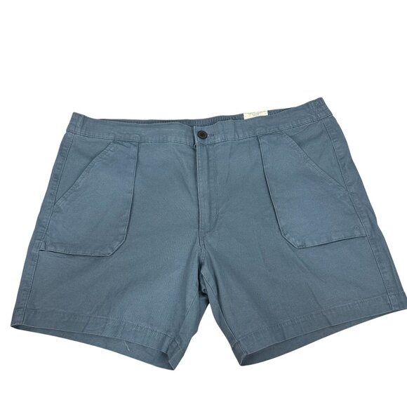 St. Johns Bay Mens Blue Relaxed-Fit Shorts Size 42 Cotton/Spandex - Picture 1 of 6